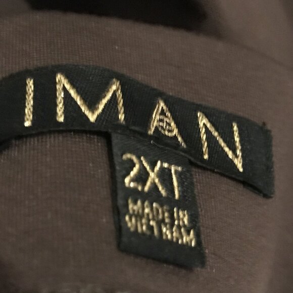 IMAN 2XTALL slimming technology pants in brown, new, - Picture 10 of 14